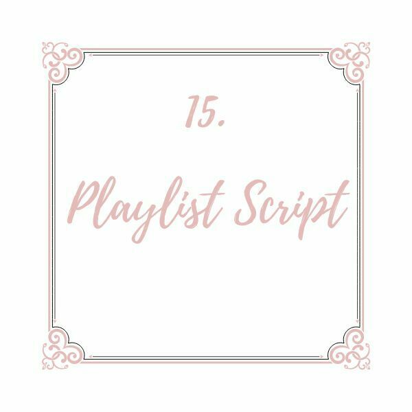 Fonte Script Playlist Script