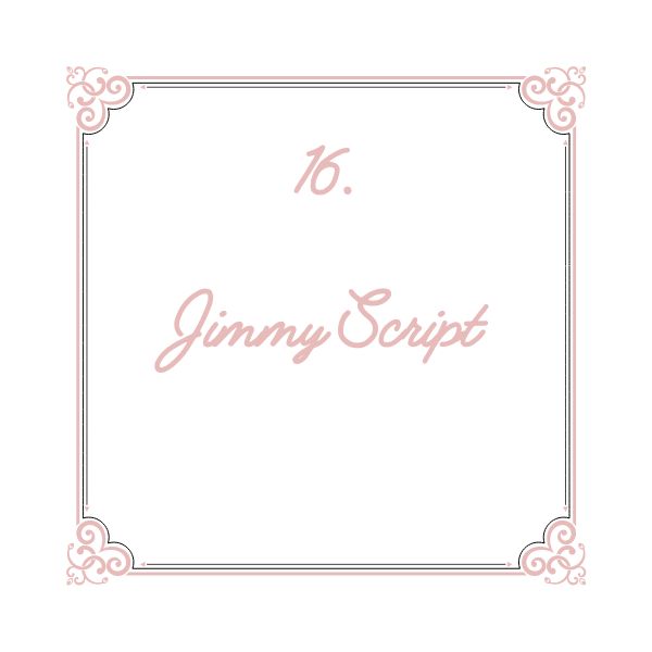 Fonte Script Jimmy Script