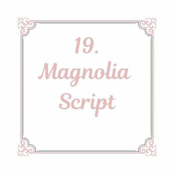 Fonte Script Magnolia Script