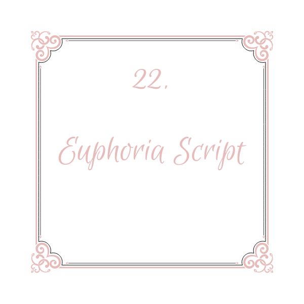 Fonte Script Euphoria Script