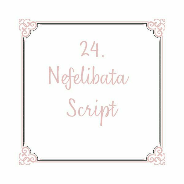 Fonte Script Nefelibata Script